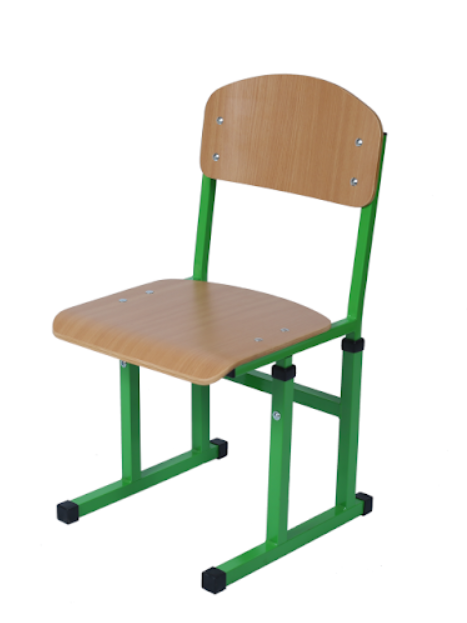 Стілець полозковий, рост. гр. №4-6, каркас з квадратної труби, спинка та сидіння покриті пластиком HPL, ЕТЕРНО ТРЕЙД (190240 HPL)